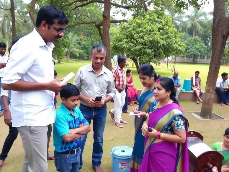 Coimbatore Treasure Hunt Pongal Special Event Coimbatore Treasure Hunt Pongal Event - Players gathered at a park for a treasure hunt during Pongal celebrations